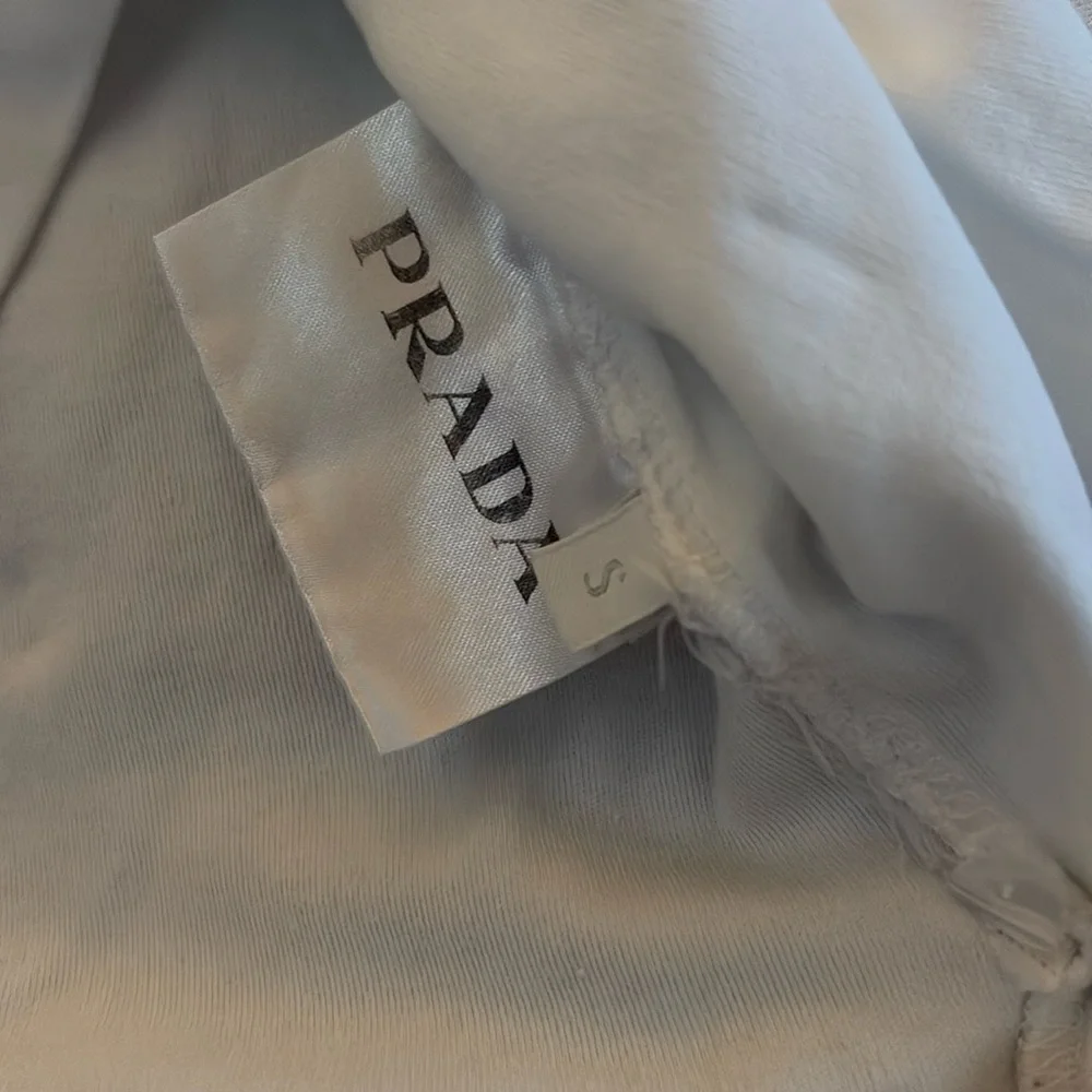 PRADA WHITE ELEVATED POCKET TEE - Picture 11 of 11